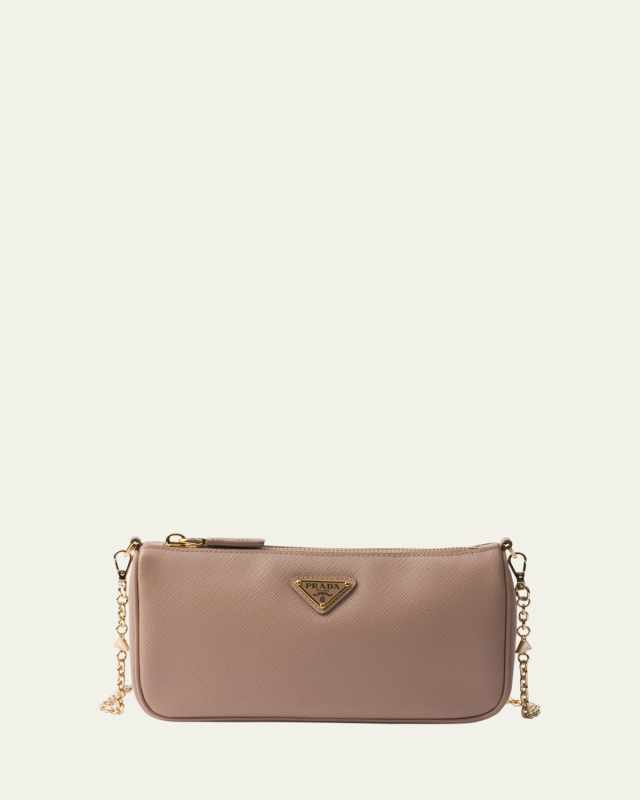 Mini Saffiano Leather Shoulder Bag